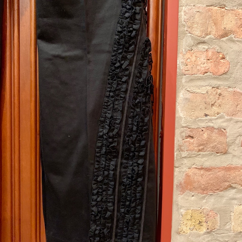 Cache Black Sateen Tuxedo Pants With Front Zip An… - image 4